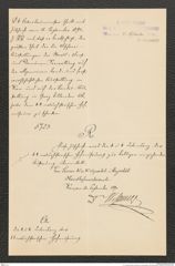 k.k. naturhistorisches Hofmuseum, Intendanzakten 1885-1896 (Hauer), Aktenzahl Z.535/1890, Seite 1